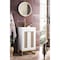 James Martin Vanities Chianti 20in Single Vanity, Glossy White, Radiant Gold, w/ White Glossy Composite Stone Top E303V20GWRGDWG - alternate 3